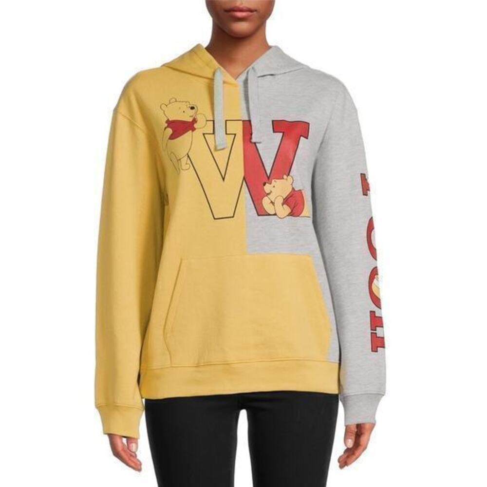 Winnie the Pooh Colorblocked Graphic Pullover Hoodie sweatshirt plus size XXL